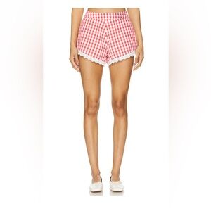 Red Gingham Women's Shorts